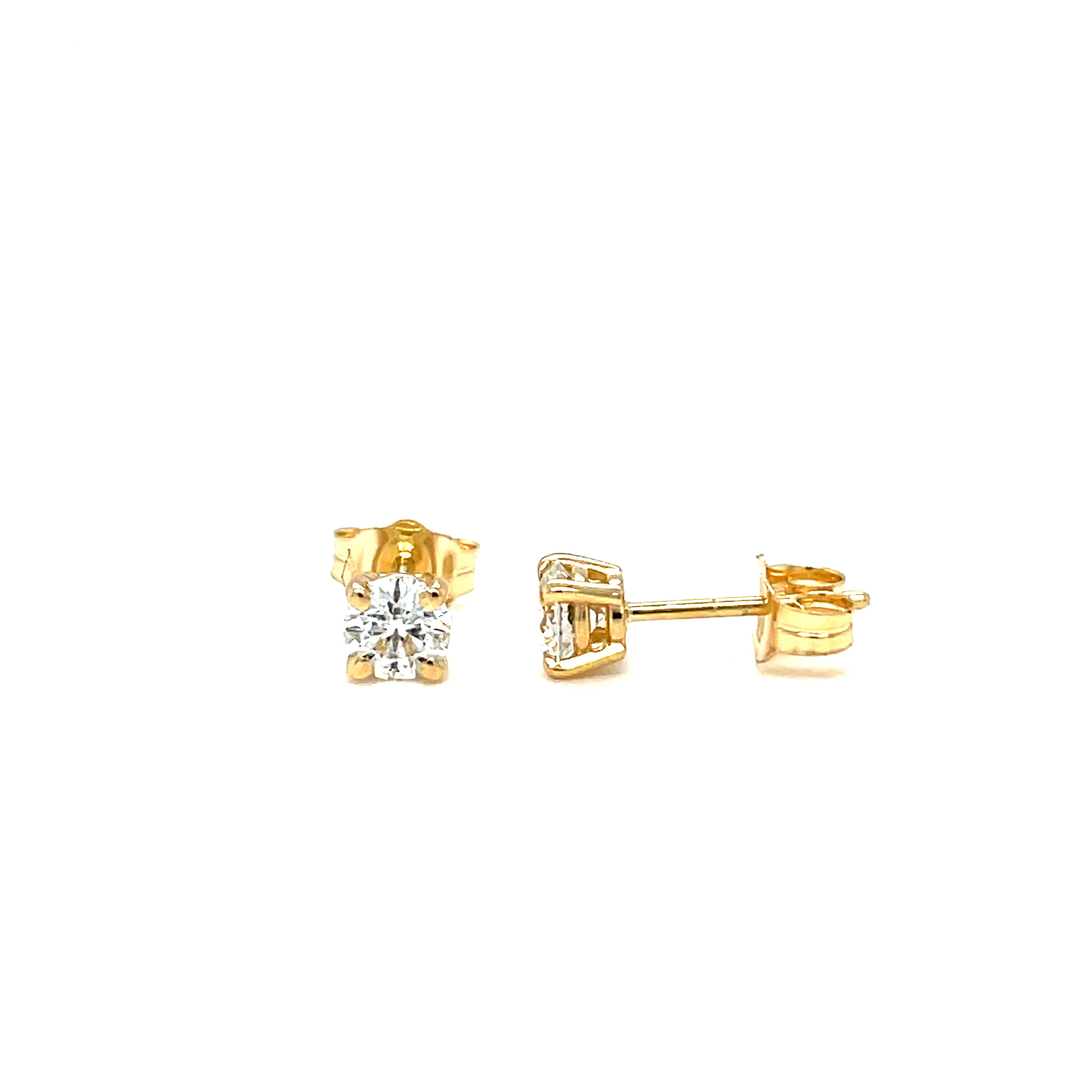 0.53 Carat Natural Diamond Studs - Image 3