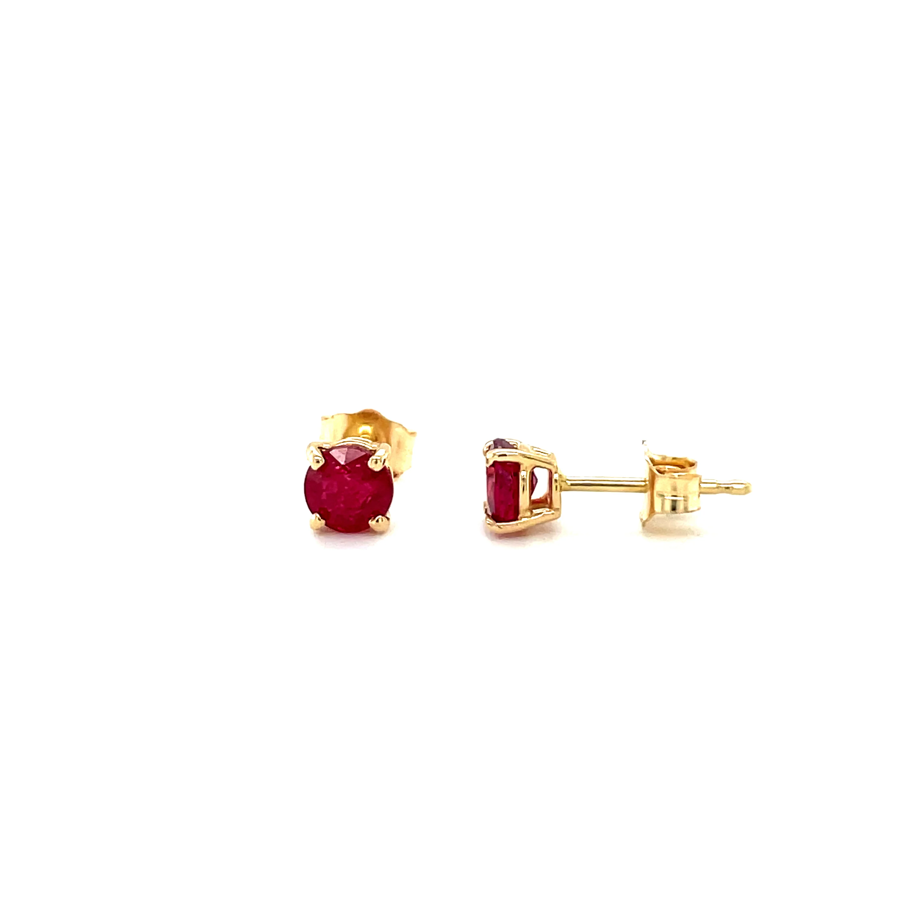 1.00 Carat Ruby Studs - Image 3