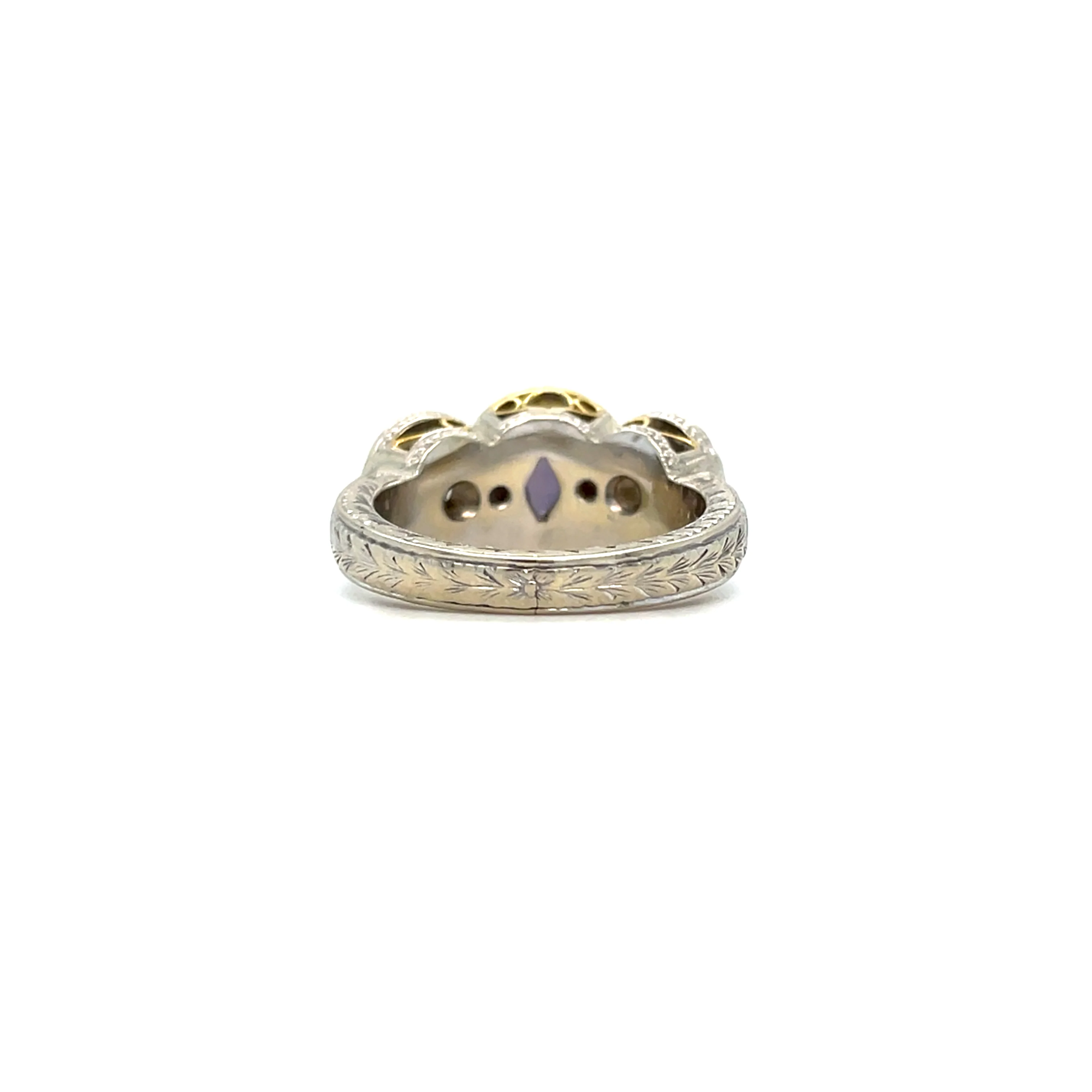 1.36 Carat Alexandrite and Diamond Ring - Image 2