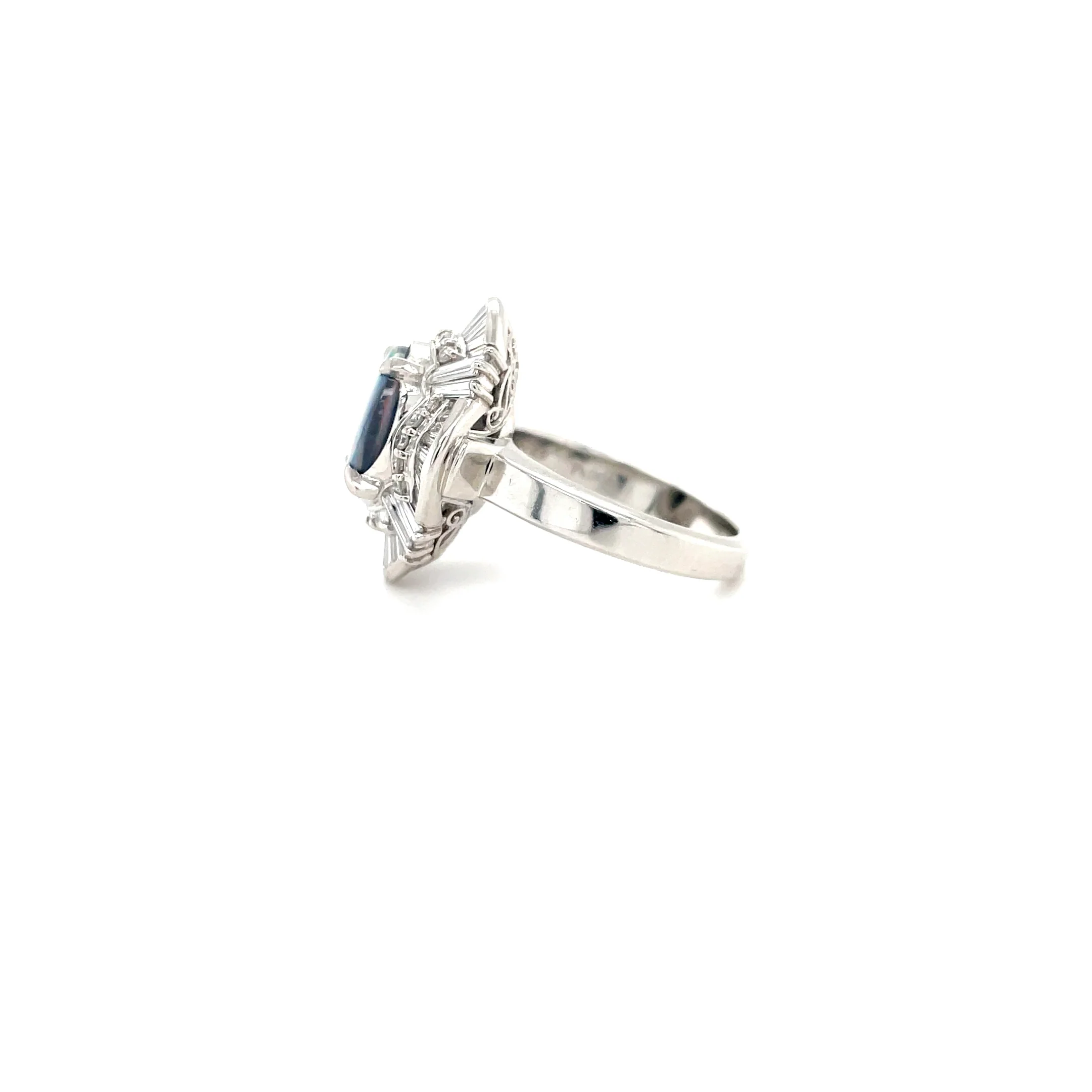1.49 Carat Opal and Diamond Ring - Image 2