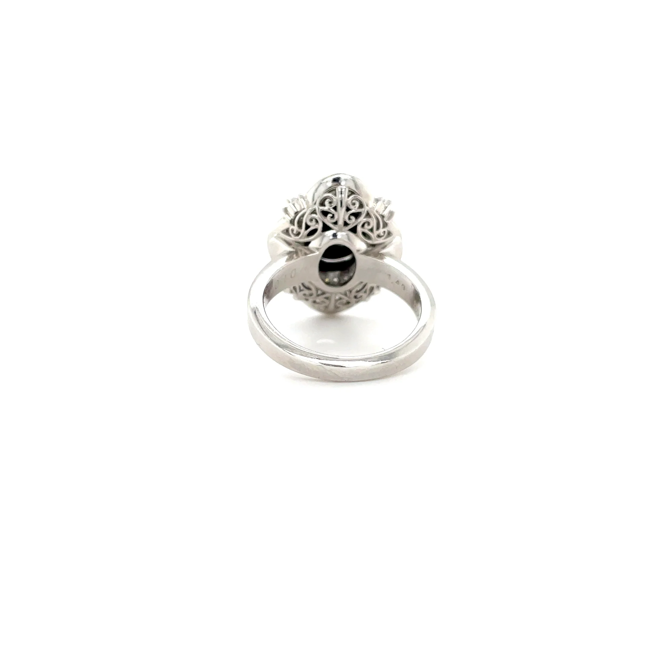 1.49 Carat Opal and Diamond Ring - Image 3