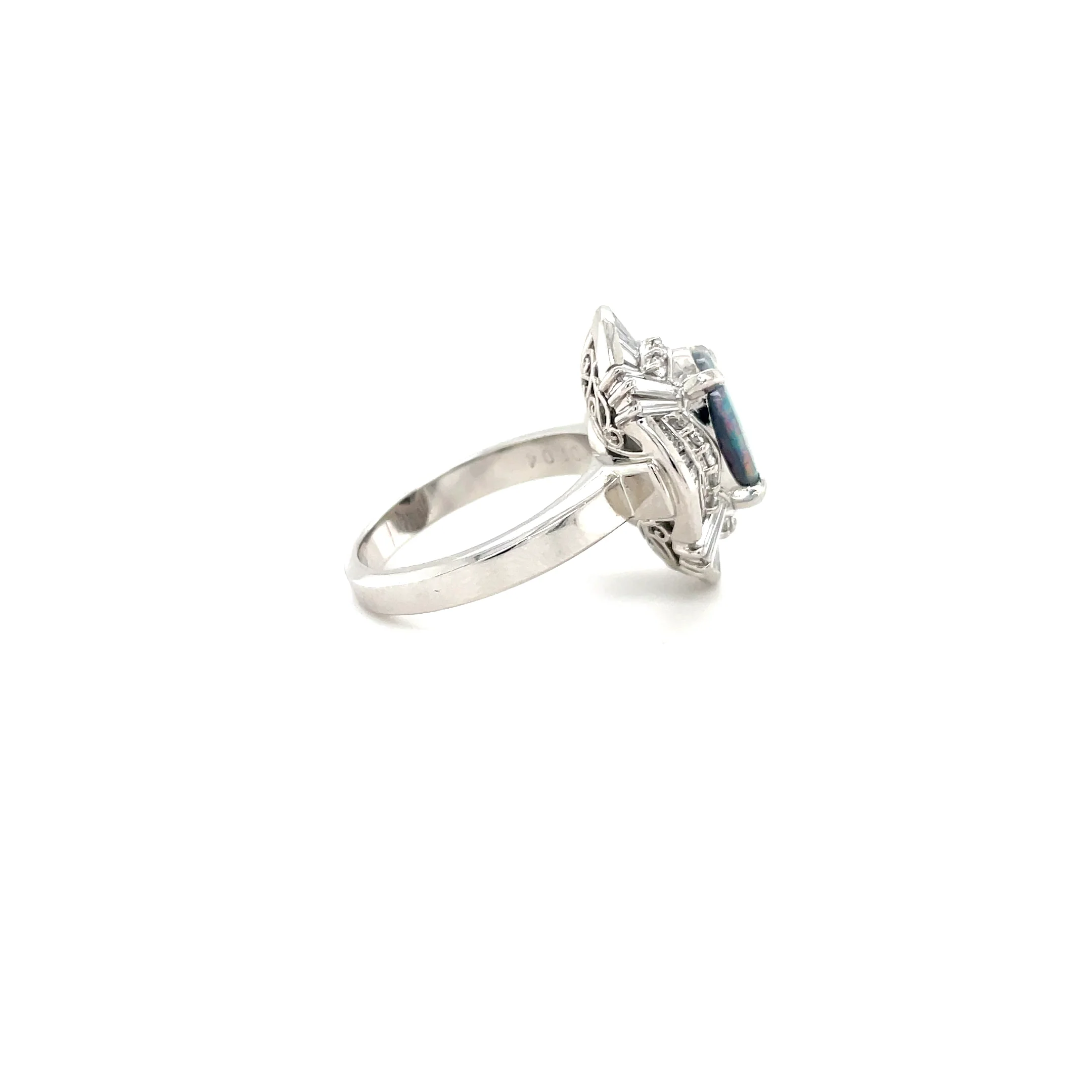 1.49 Carat Opal and Diamond Ring - Image 4