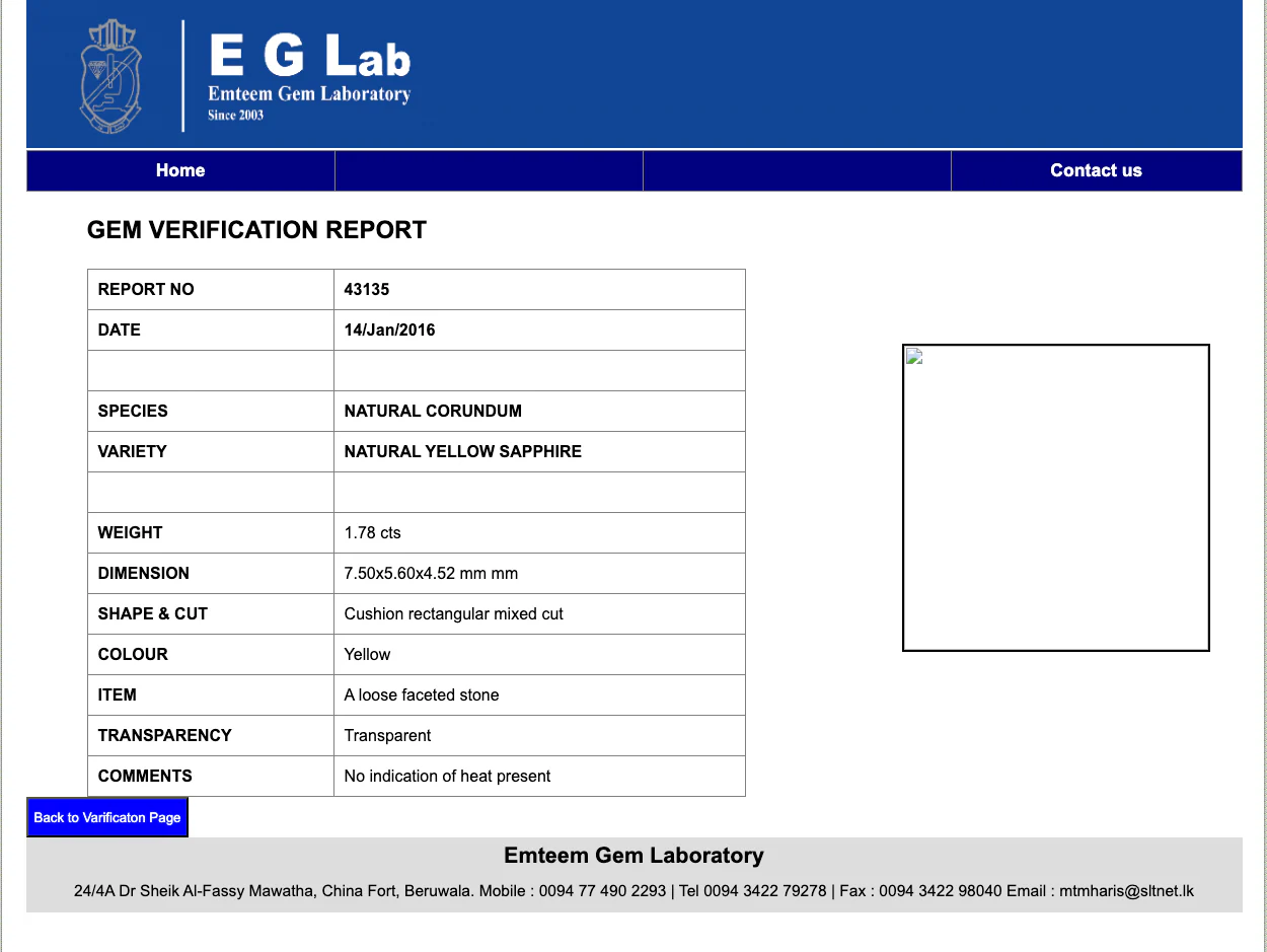 1.78 Carat Yellow Sapphire - EGL - Image 4