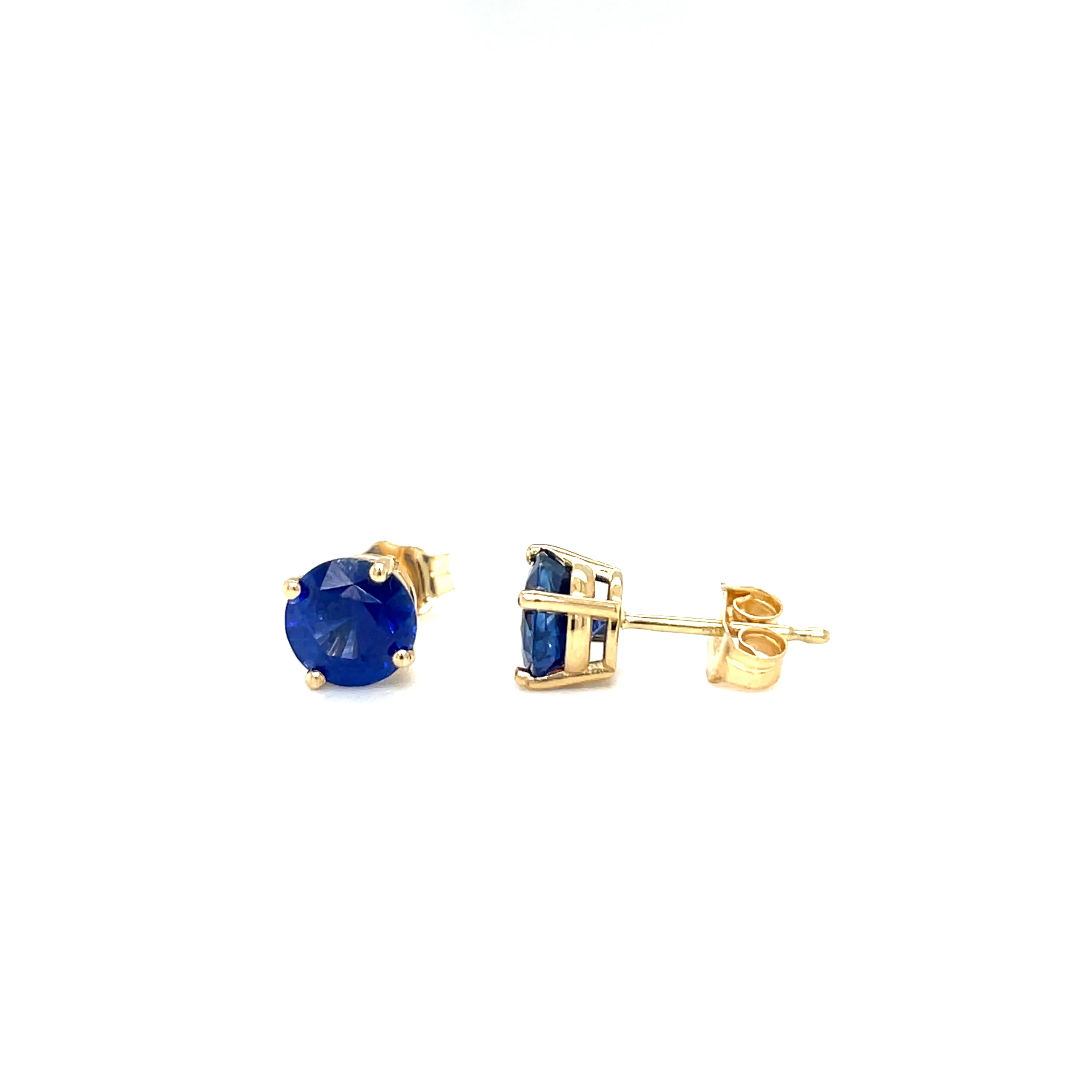 1.86 Carat Blue Sapphire Studs - Image 3