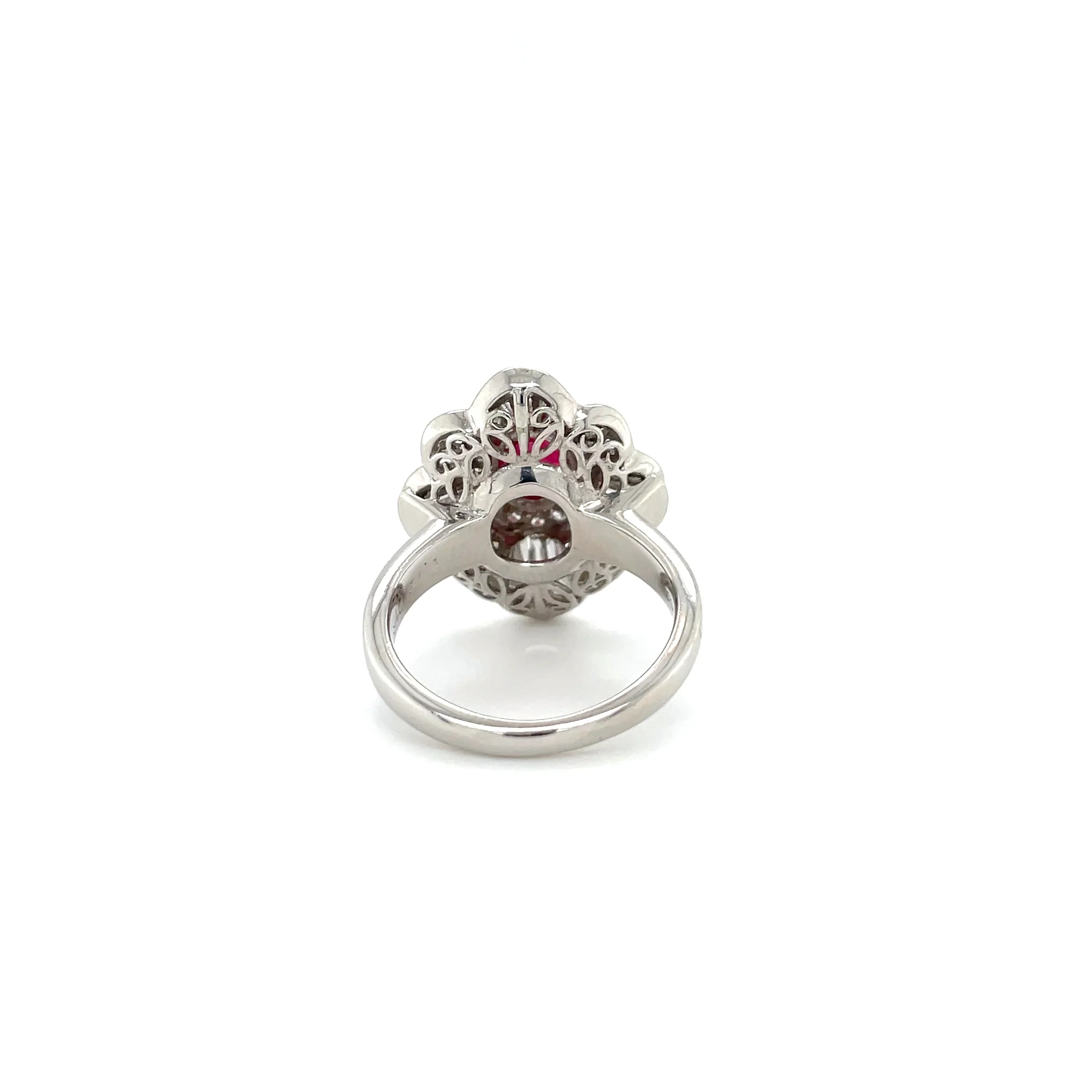 2.13 Carat Thai Ruby and Diamond Ring - GIA - Image 3