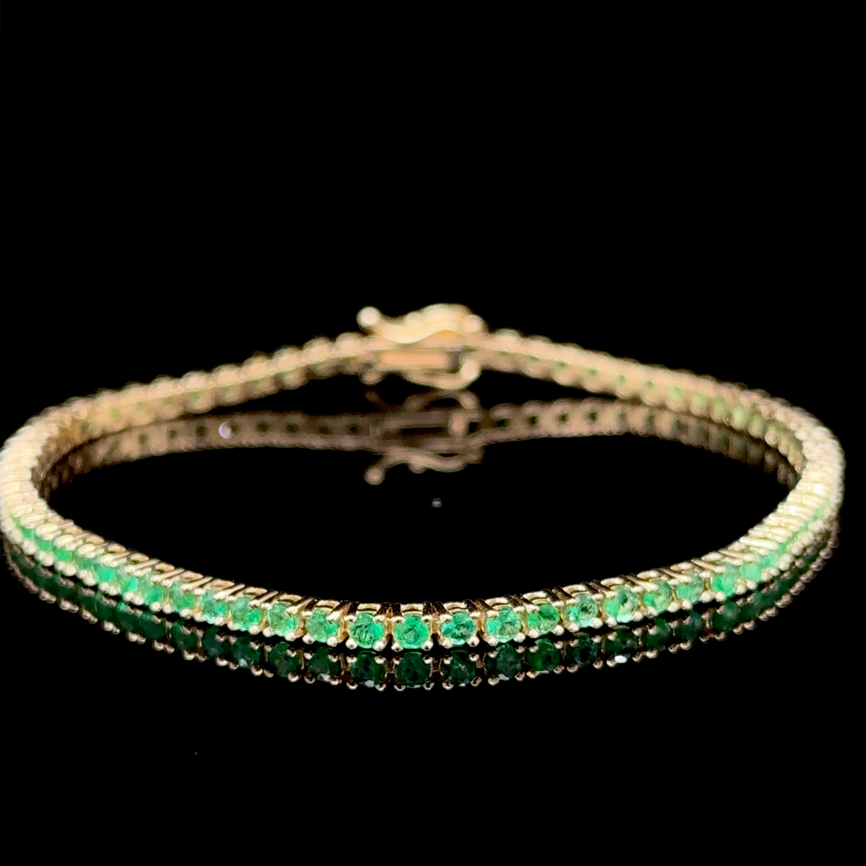 2.15 Carat Emerald Tennis Bracelet - Image 4