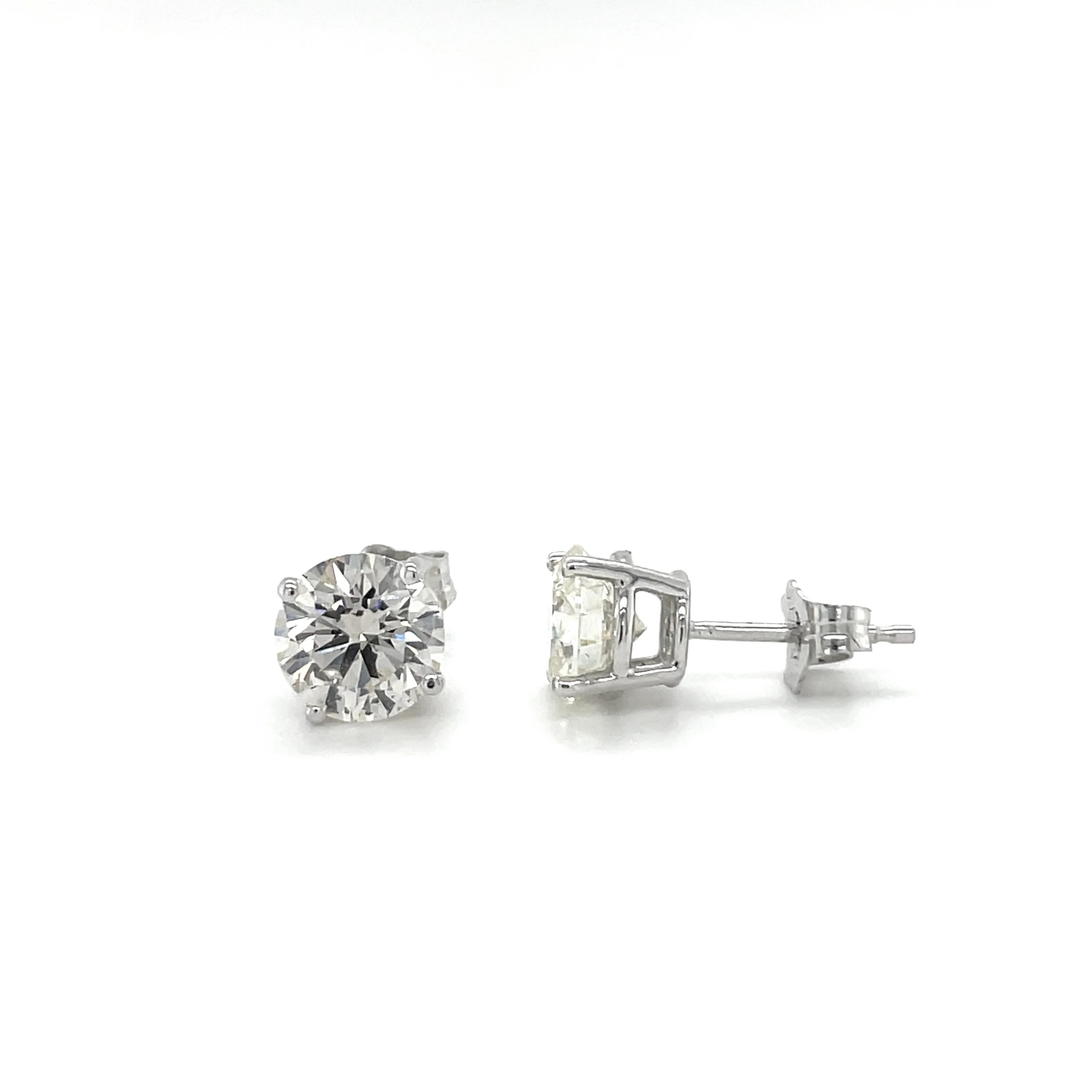 2.16 Carat Natural Diamond Studs - Image 3