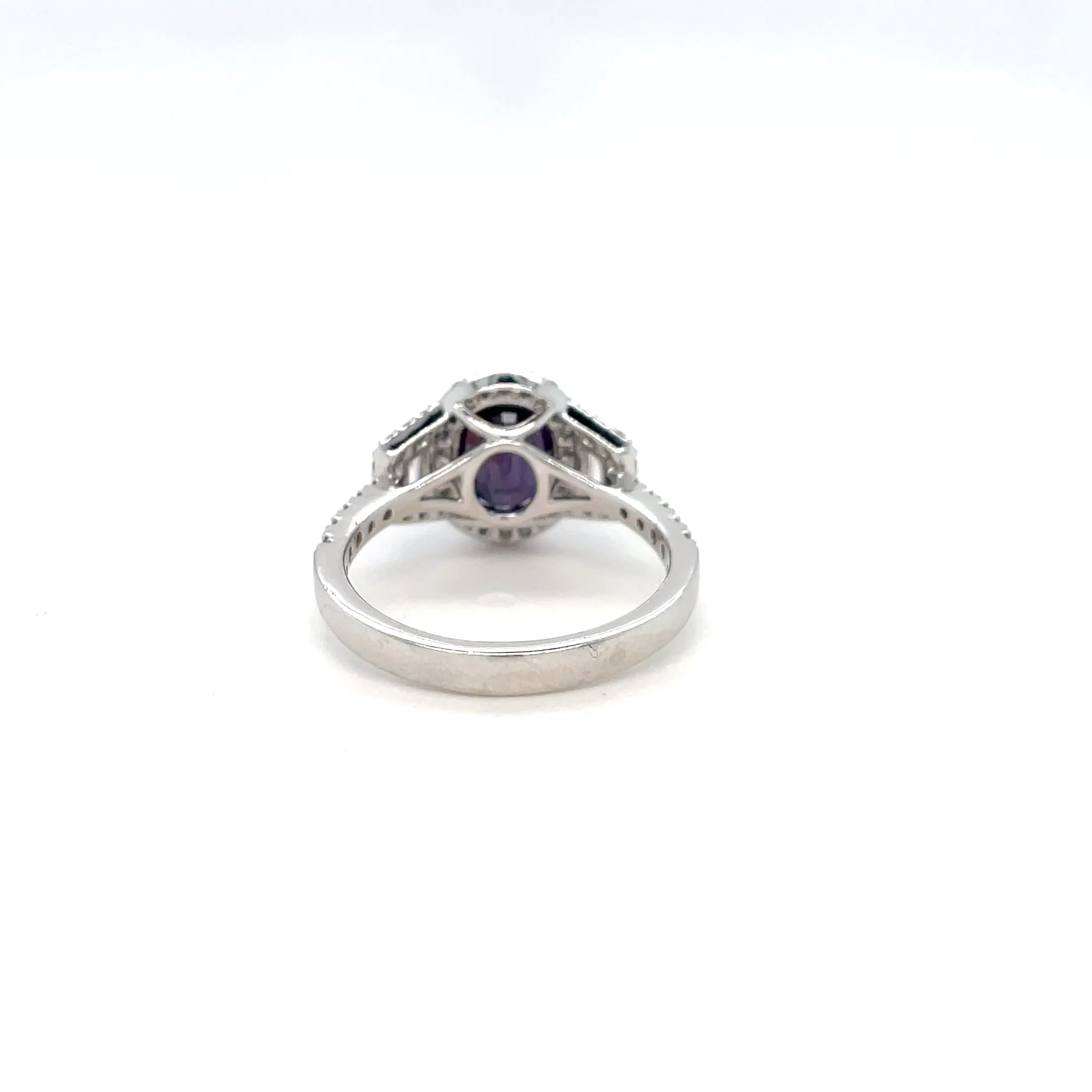 2.29 Carat Alexandrite and Diamond Ring - Brazil - GIA - Image 4