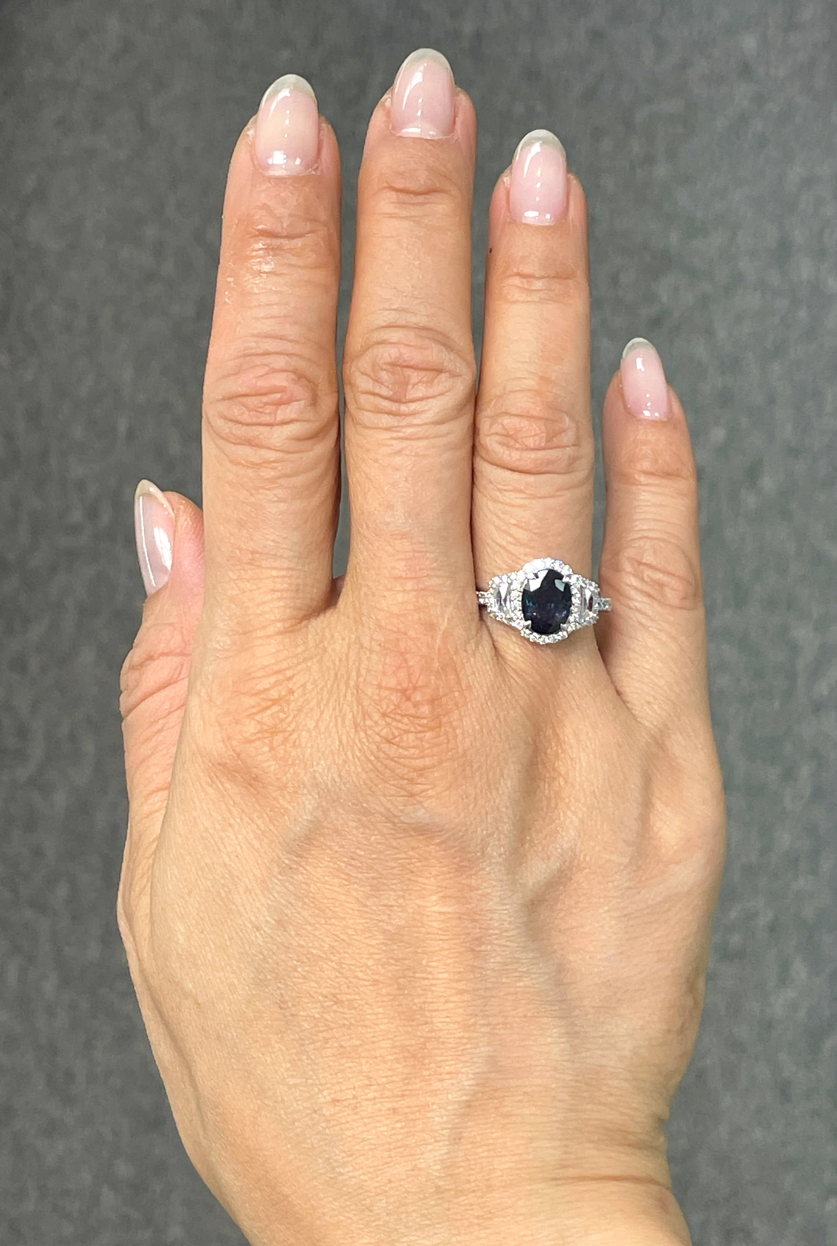2.29 Carat Alexandrite and Diamond Ring - Brazil - GIA - Image 6