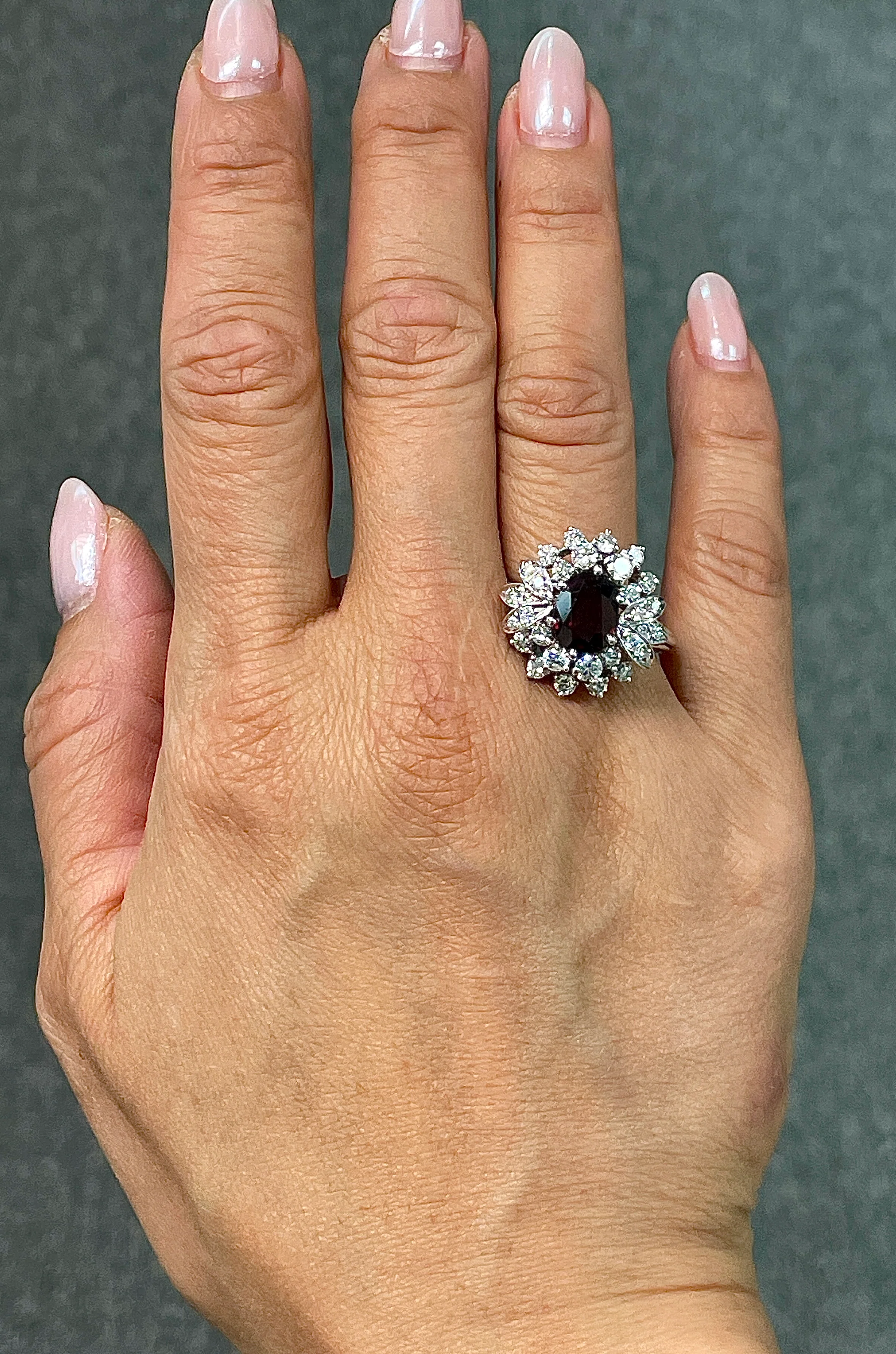 2.50 Carat Heated Ruby and Diamond Ring - Image 2