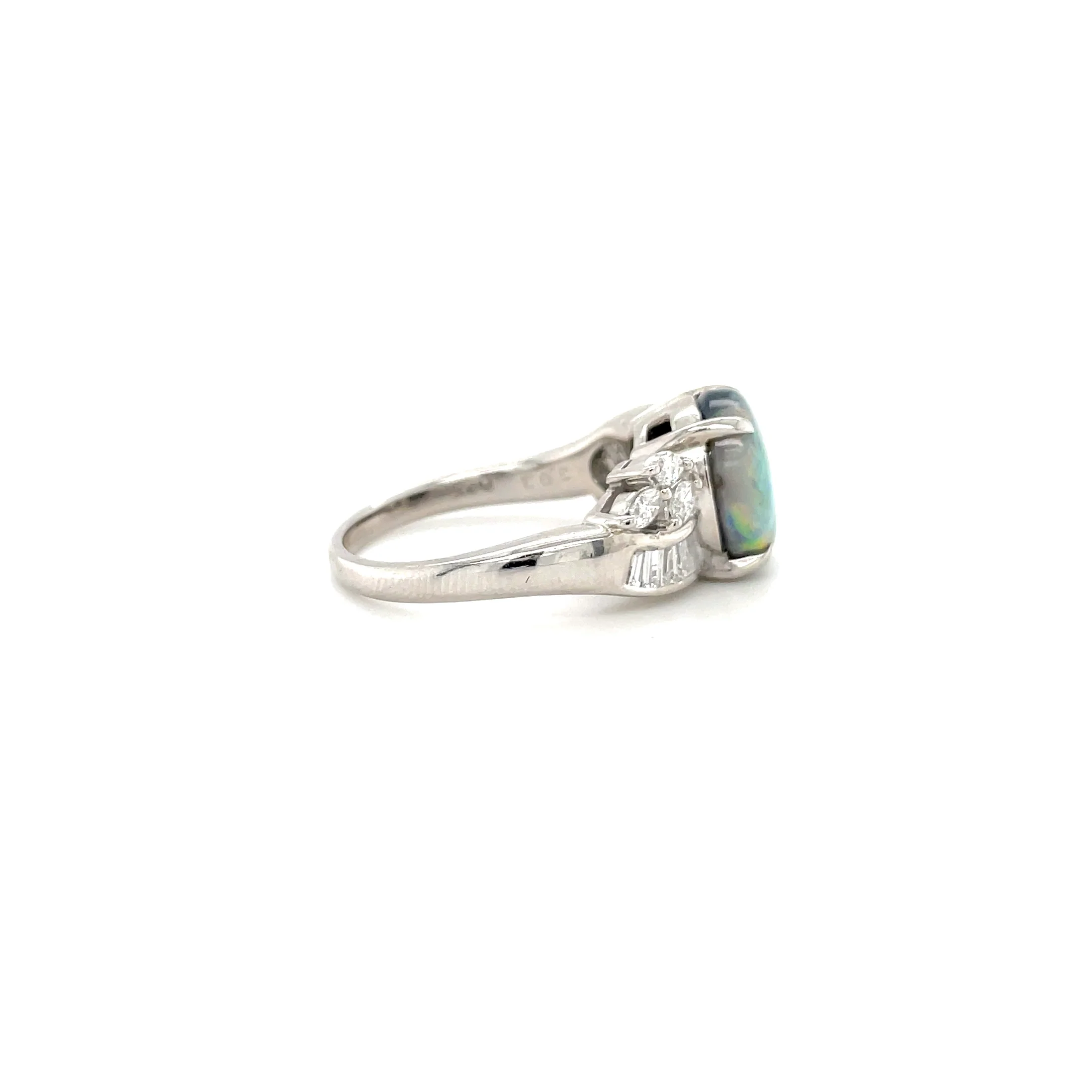 3.03 Carat Opal and Diamond Ring - Image 4