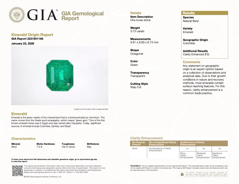 3.73 Carat Emerald - Colombian - GIA - Image 2