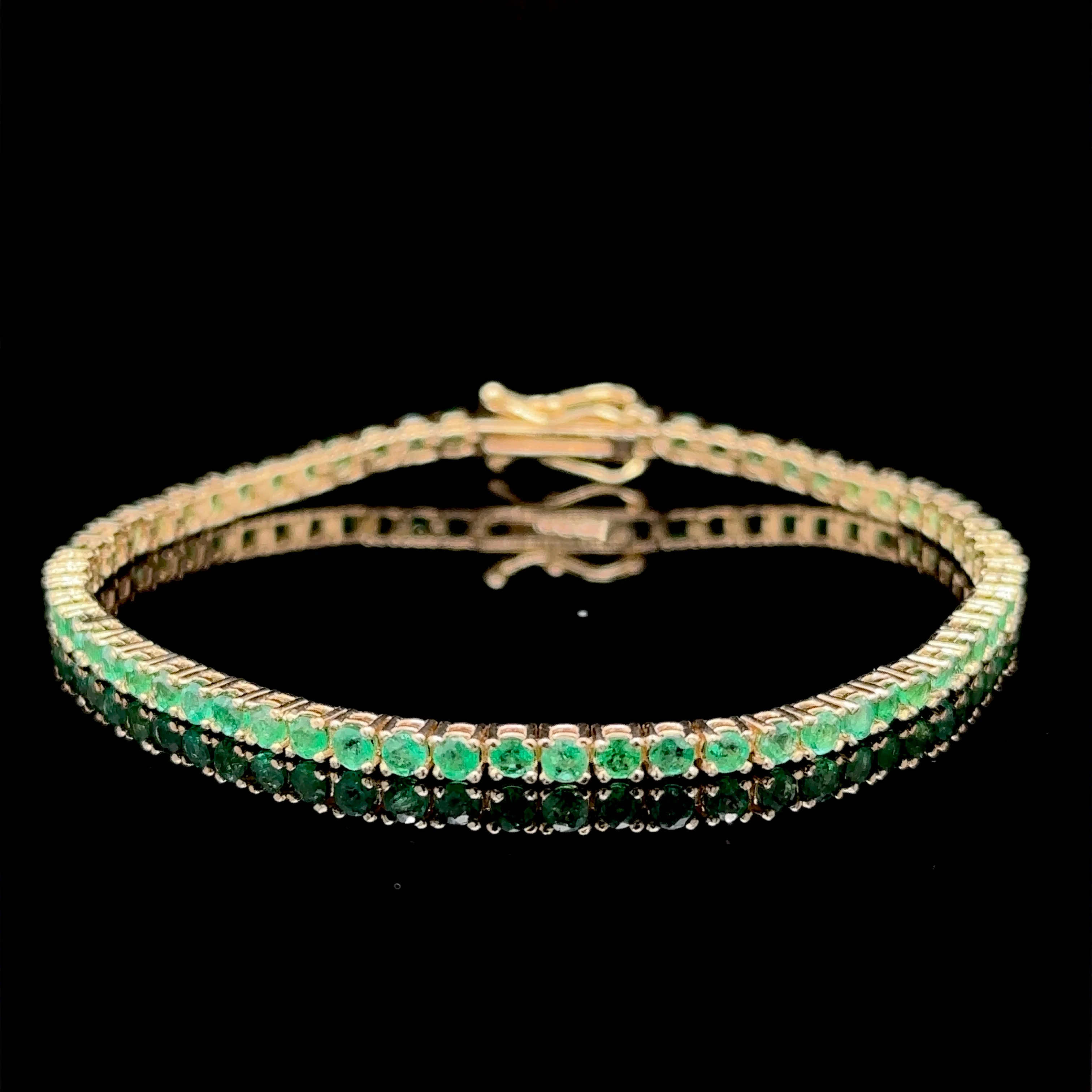 4.00 Carat Emerald Tennis Bracelet - Image 3