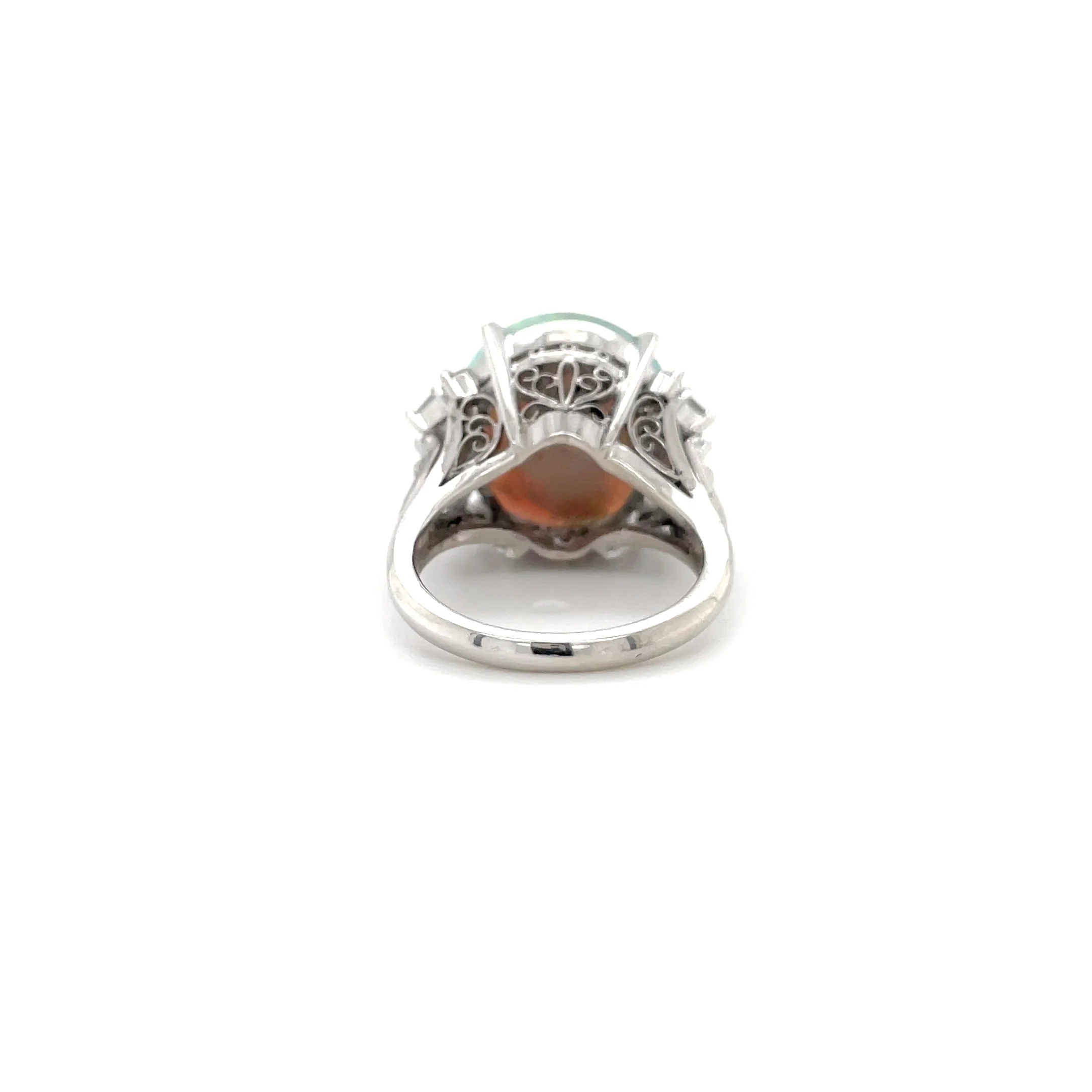 4.24 Carat Opal and Diamond Ring - Image 3
