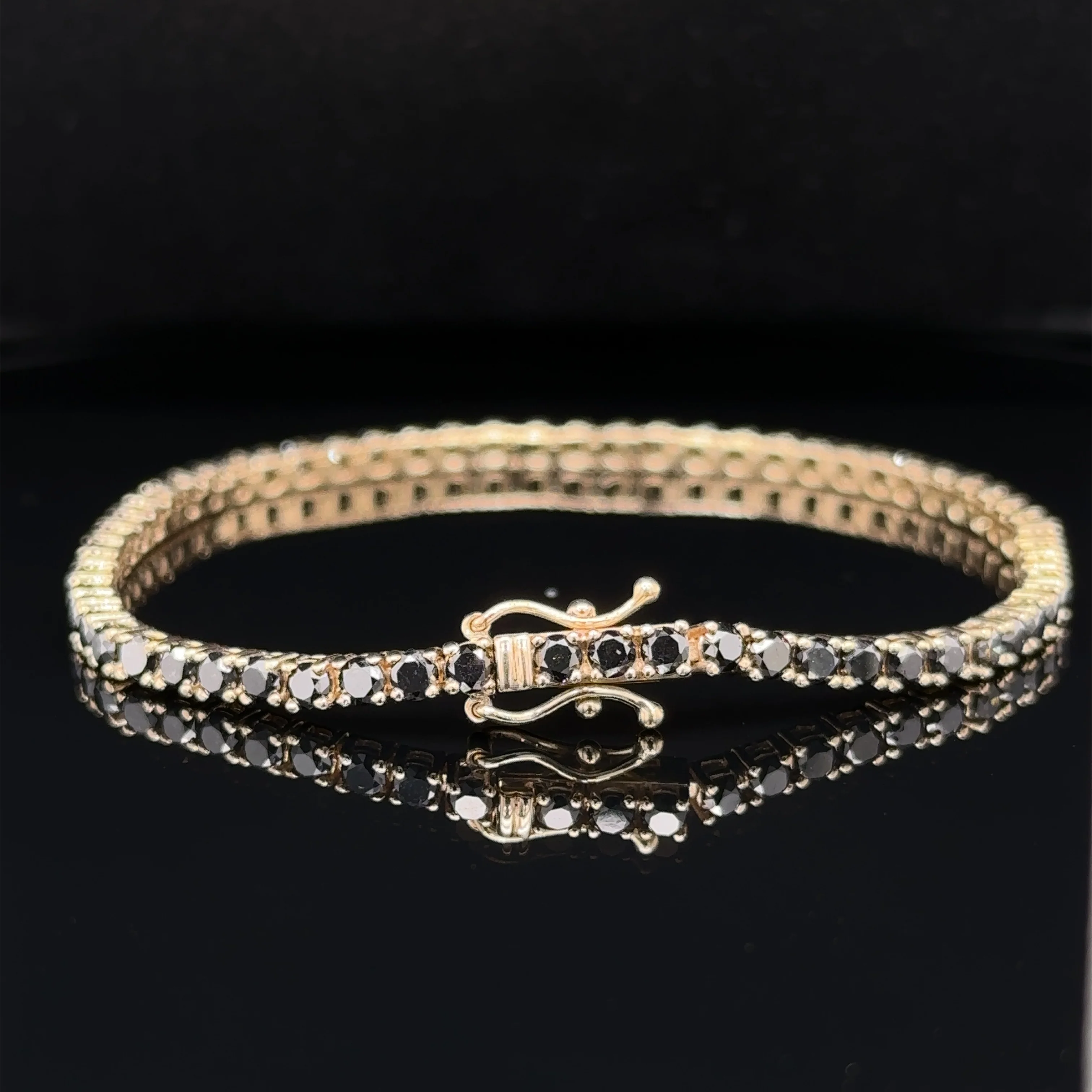 4.00 Carat Black Diamond Tennis Bracelet - Image 3