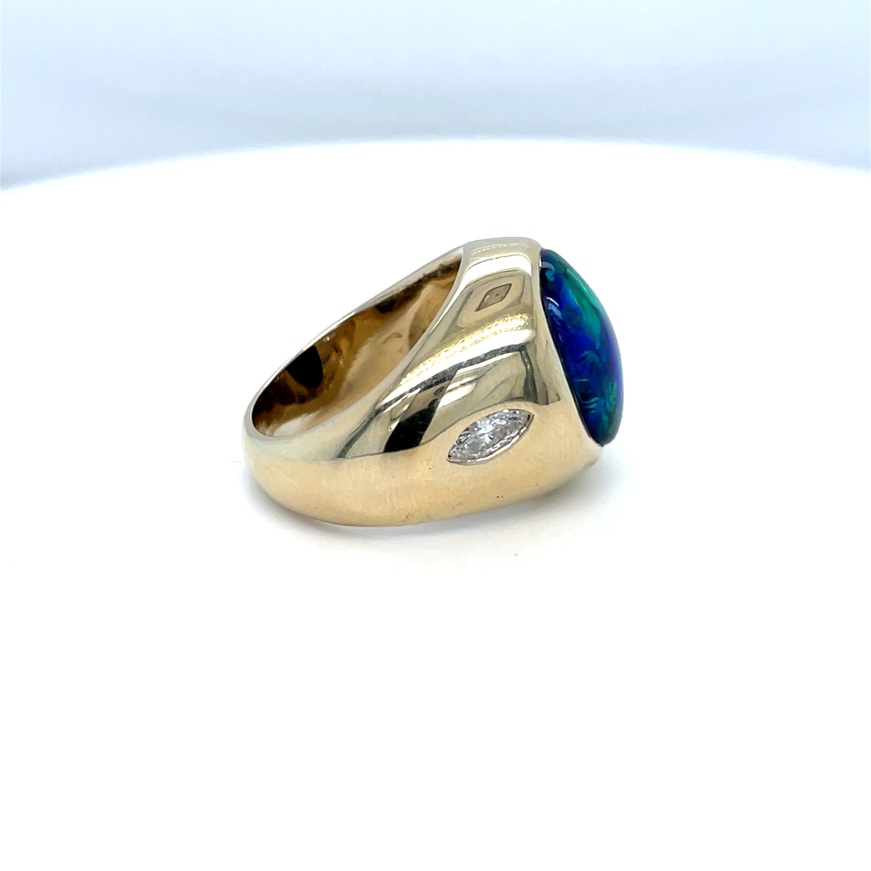 5.60 Carat Black Opal Ring - Image 2