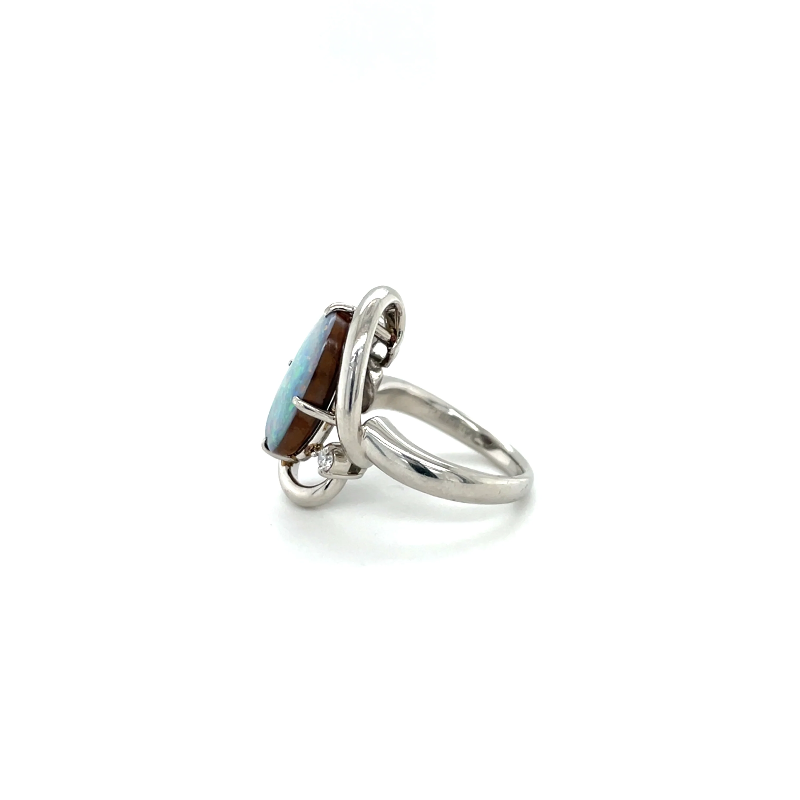6.17 Carat Opal and Diamond Ring - Image 2