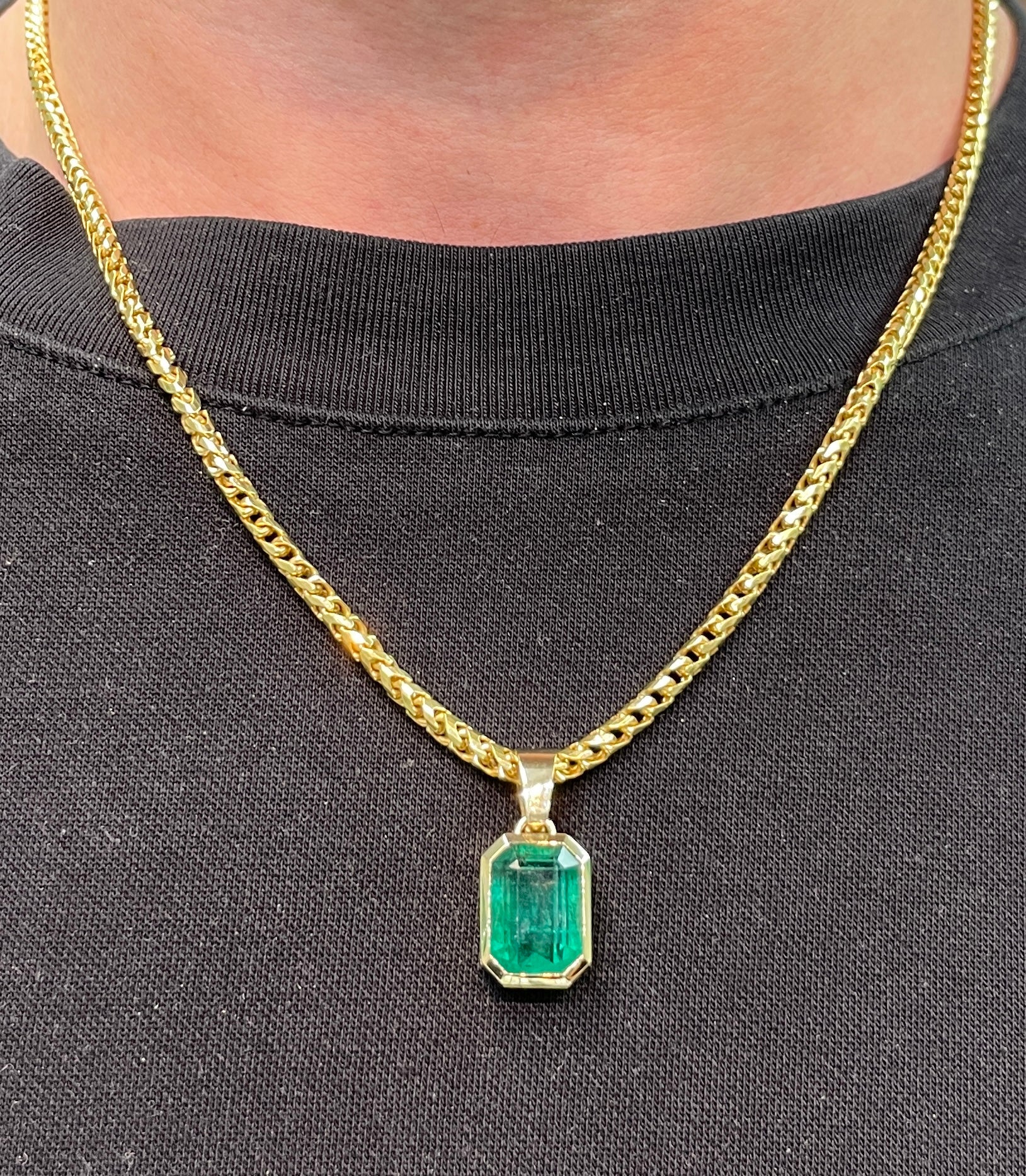 6.53 Carat Zambian Emerald Pendant - Image 2