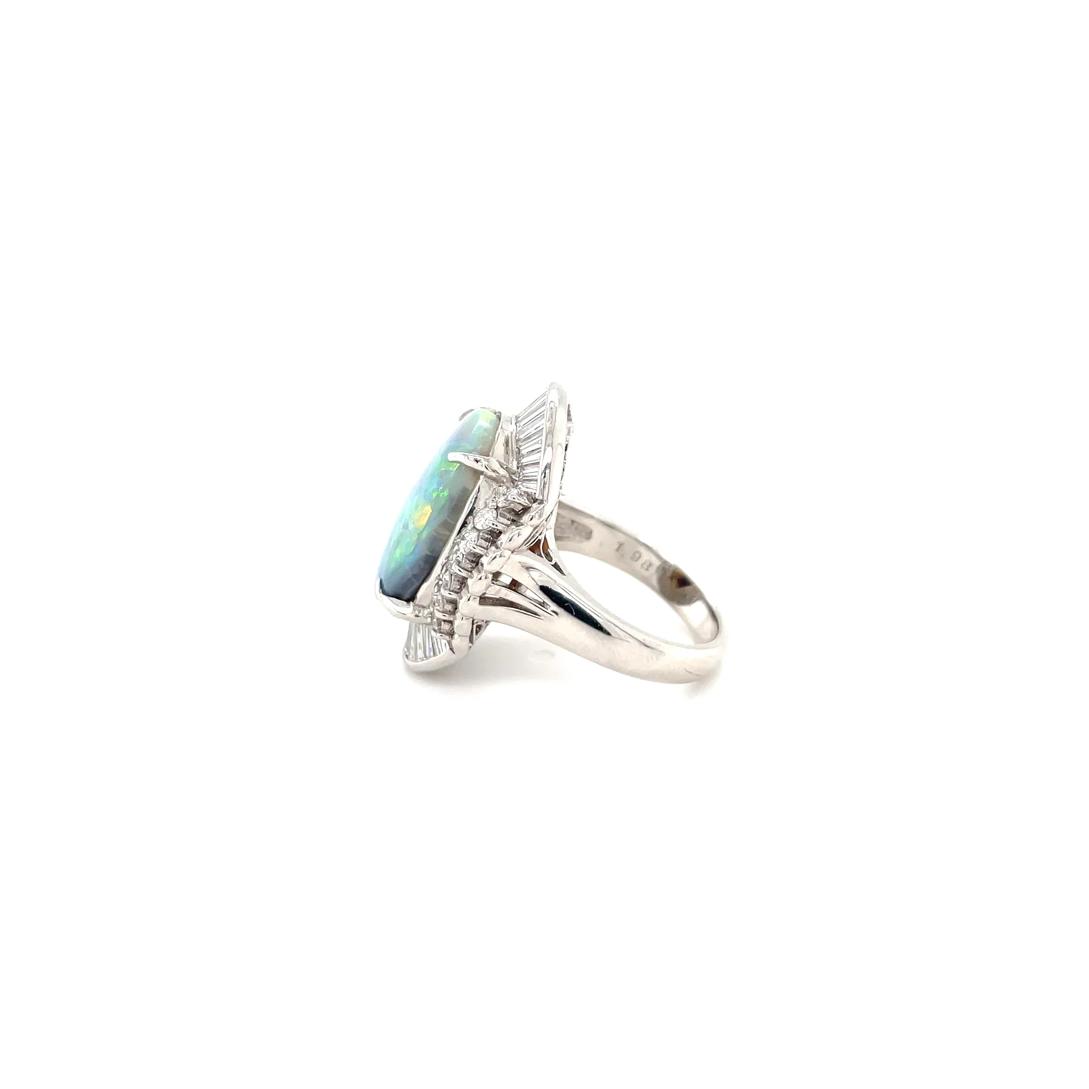 6.63 Carat Opal and Diamond Ring - Image 2