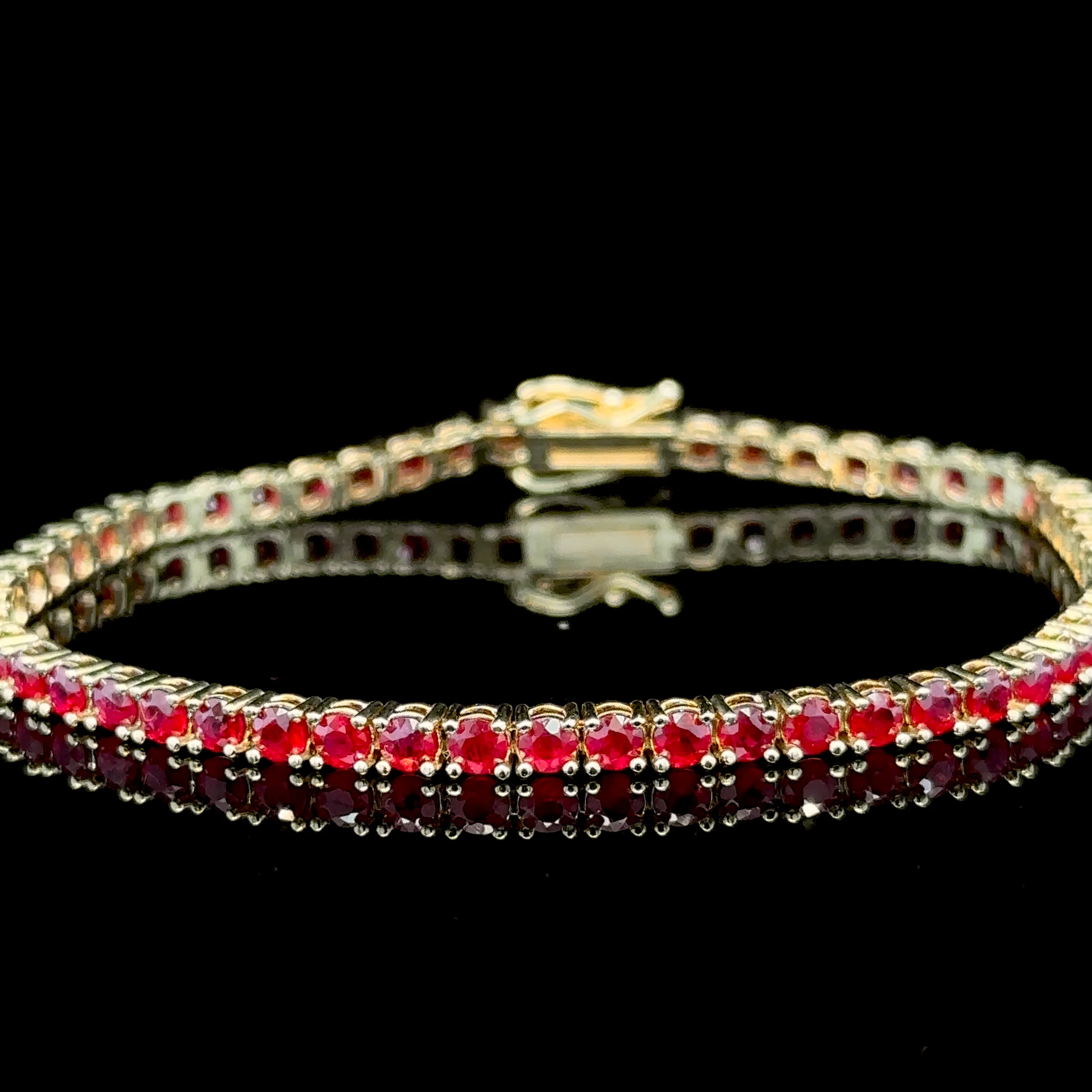 6.28 Carat Ruby Tennis Bracelet - Image 4