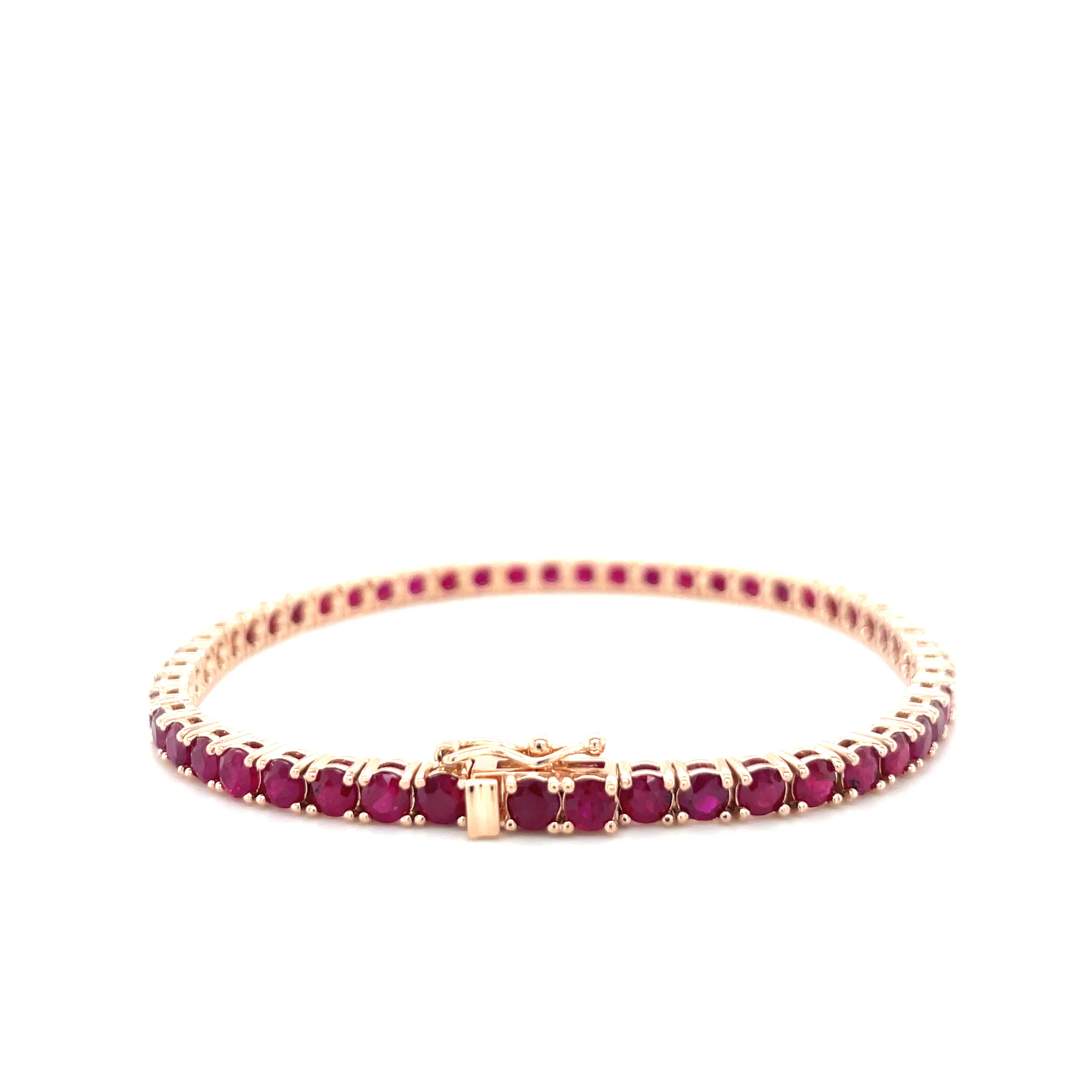 6.28 Carat Ruby Tennis Bracelet - Image 5