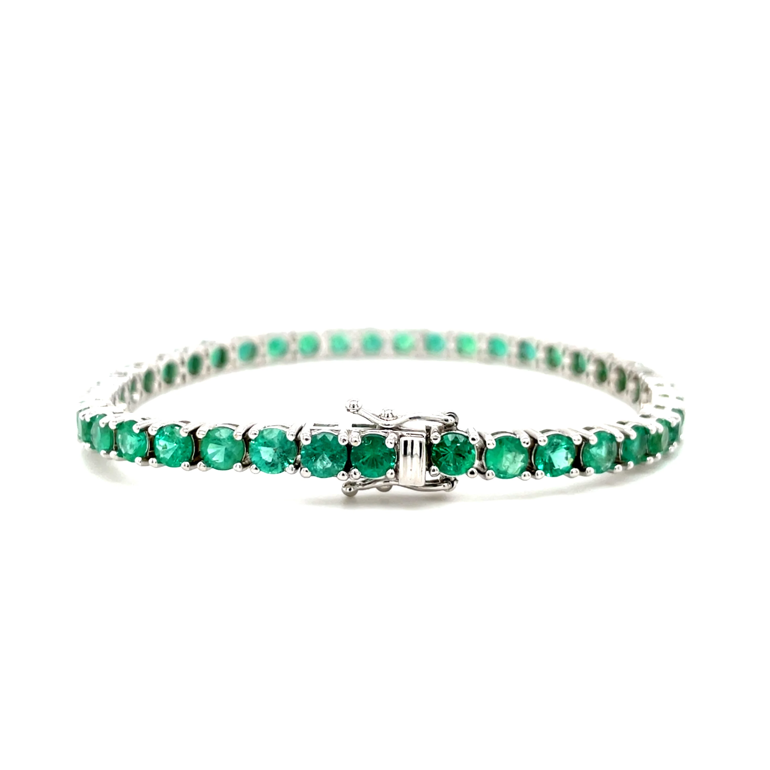 8.00 Carat Emerald Tennis Bracelet - Image 3