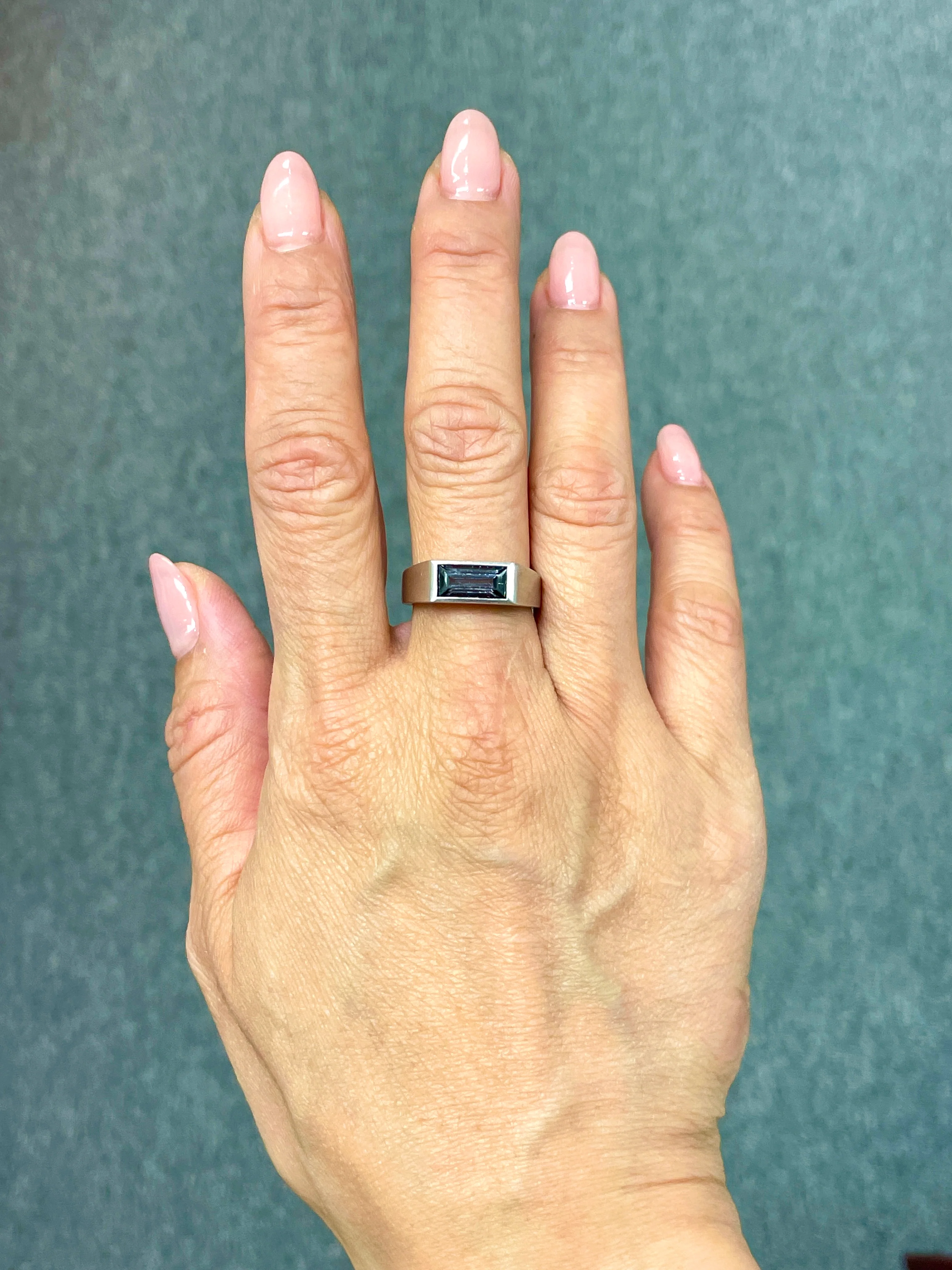 1.18 Carat Tourmaline Signet Ring - Image 2